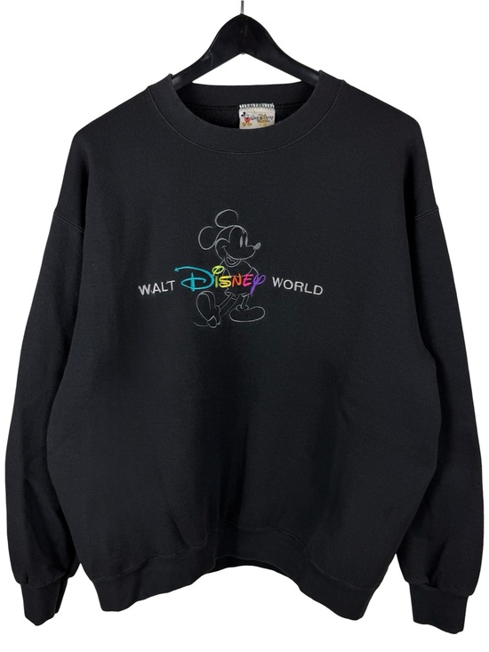 Disney Other - Vintage 90s Walt Disney World Embroidered Mickey Pullover Sweatshirt Size L